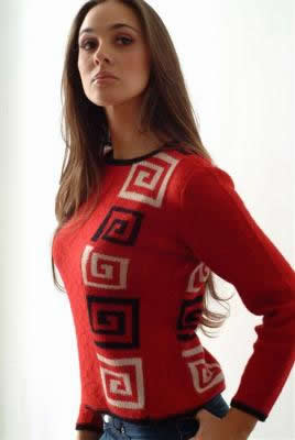 Lady's Alpaca Sweater - Click Image to Close