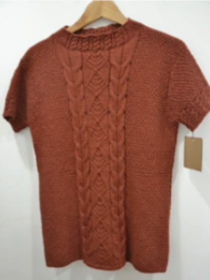 Woman's short sleeve sweater