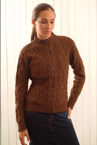 Woman's Alpaca Jacket/Sweater - Click Image to Close