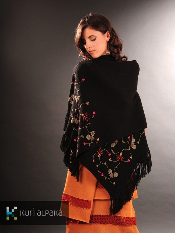 Ladys Embroidered Stole - Click Image to Close