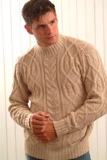 Men's Alpaca Sweater - Click Image to Close